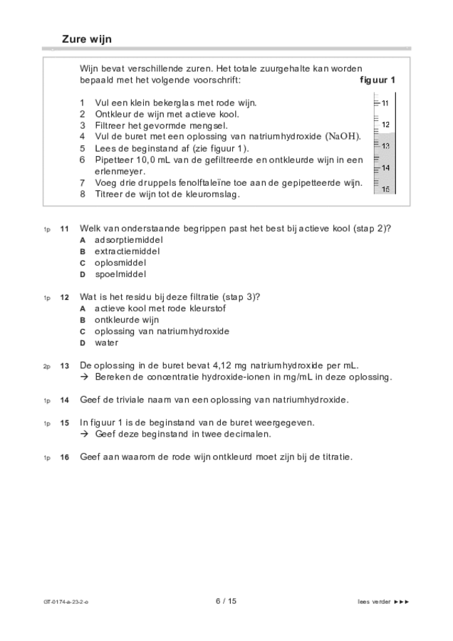 Opgaven examen VMBO GLTL natuur- en scheikunde 2 2023, tijdvak 2. Pagina 6