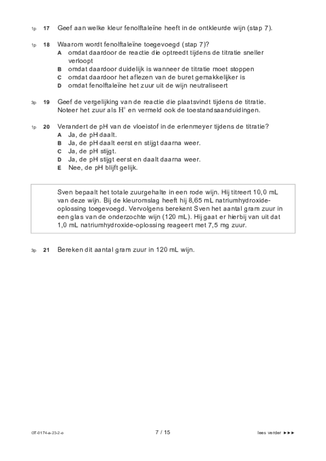 Opgaven examen VMBO GLTL natuur- en scheikunde 2 2023, tijdvak 2. Pagina 7