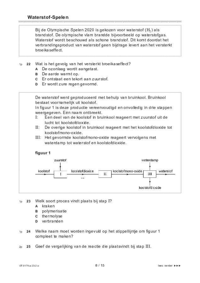 Opgaven examen VMBO GLTL natuur- en scheikunde 2 2023, tijdvak 2. Pagina 8