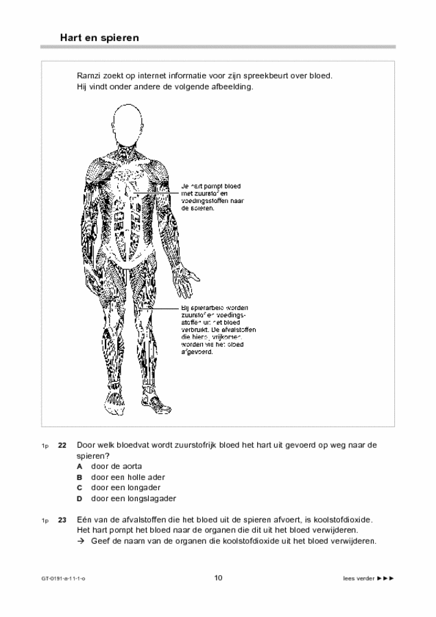 Opgaven examen VMBO GLTL biologie 2011, tijdvak 1. Pagina 10