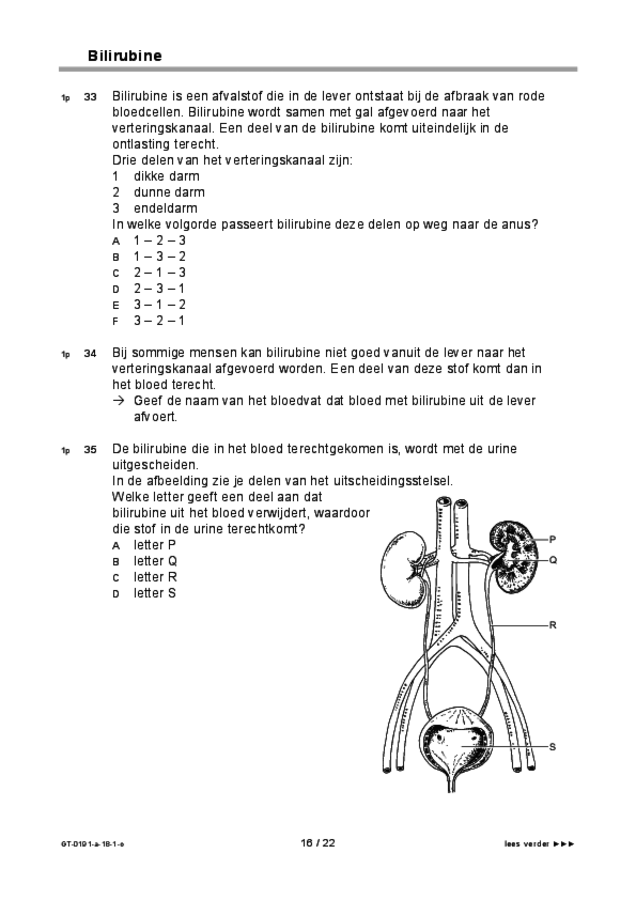 Opgaven examen VMBO GLTL biologie 2018, tijdvak 1. Pagina 16