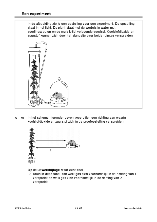 Opgaven examen VMBO GLTL biologie 2018, tijdvak 1. Pagina 8