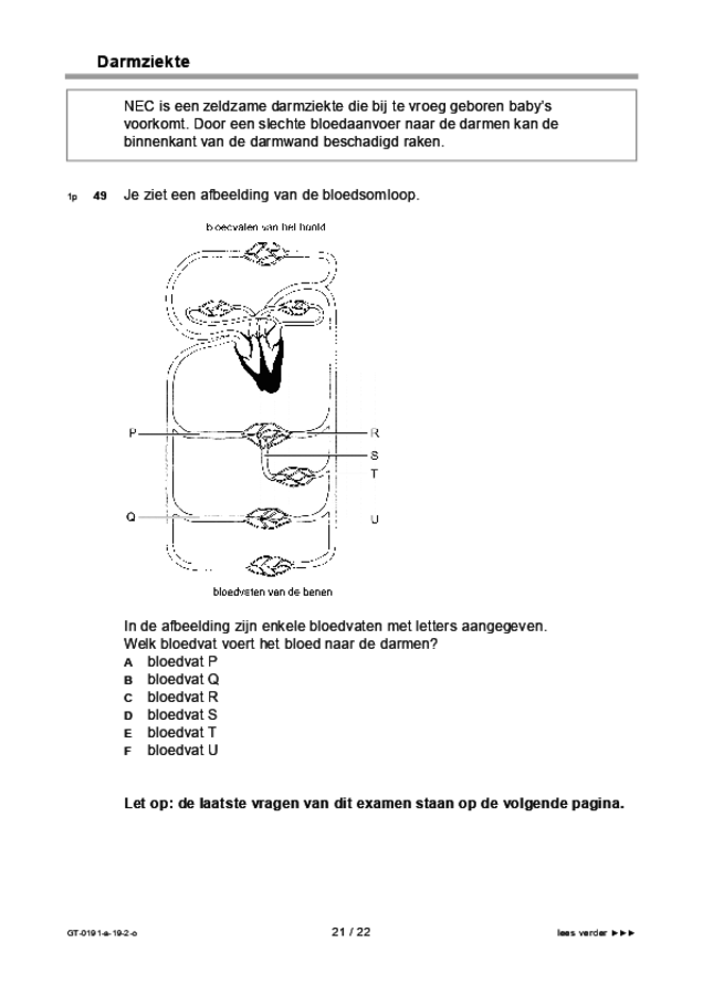 Opgaven examen VMBO GLTL biologie 2019, tijdvak 2. Pagina 21