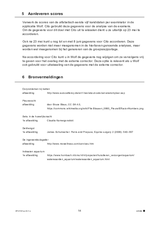 Correctievoorschrift examen VMBO GLTL biologie 2022, tijdvak 1. Pagina 14