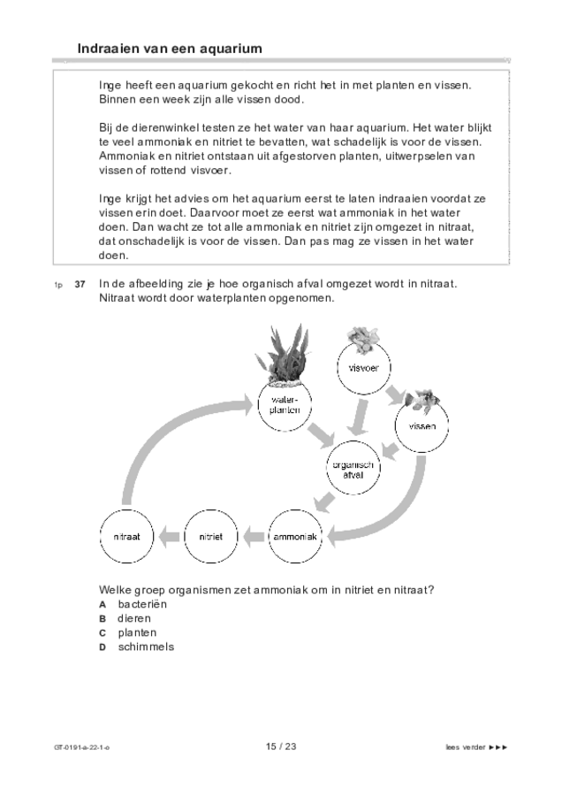 Opgaven examen VMBO GLTL biologie 2022, tijdvak 1. Pagina 15