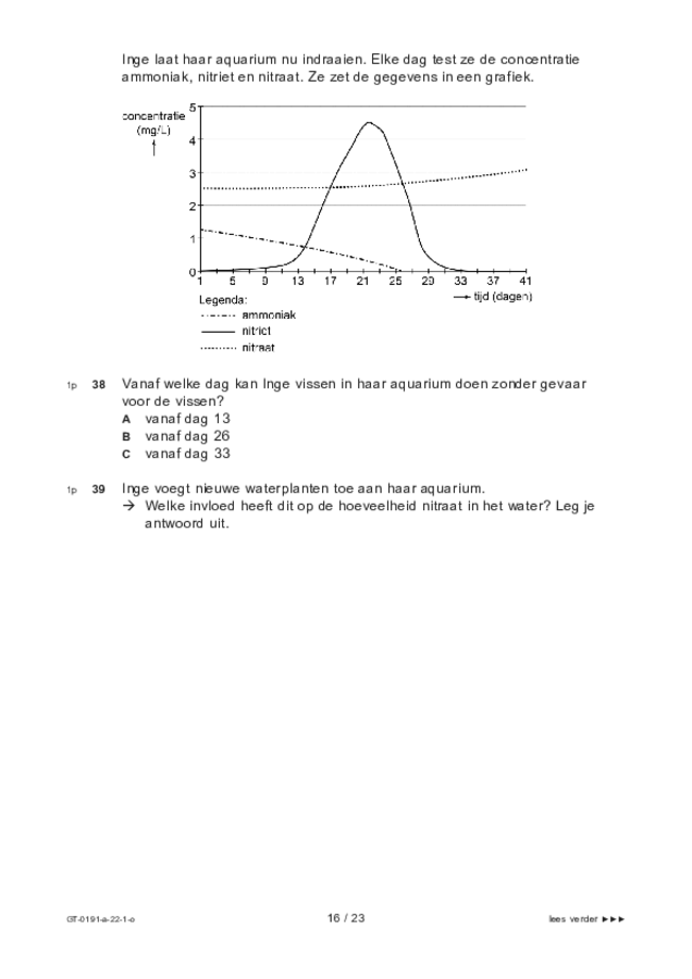 Opgaven examen VMBO GLTL biologie 2022, tijdvak 1. Pagina 16