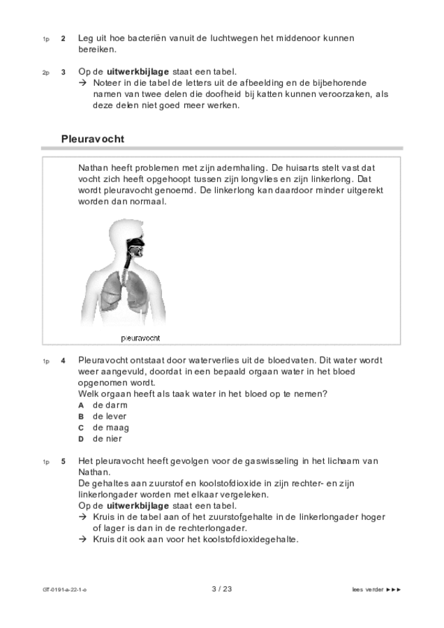 Opgaven examen VMBO GLTL biologie 2022, tijdvak 1. Pagina 3