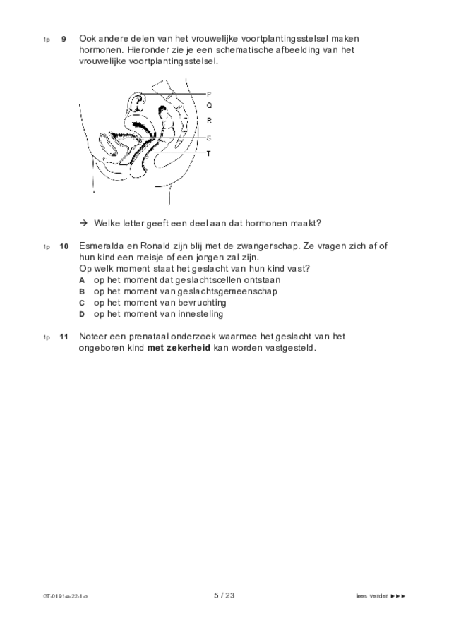 Opgaven examen VMBO GLTL biologie 2022, tijdvak 1. Pagina 5