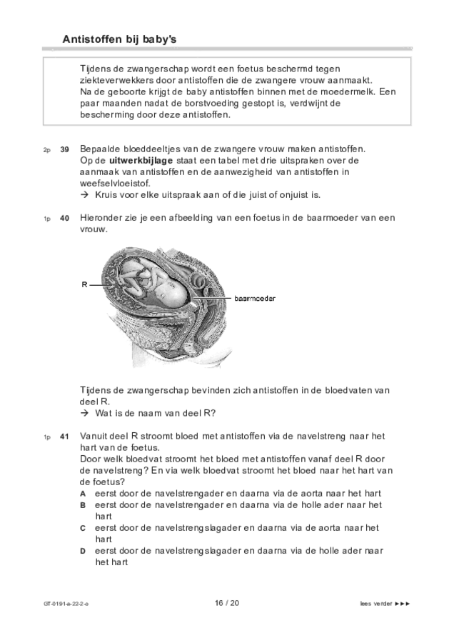 Opgaven examen VMBO GLTL biologie 2022, tijdvak 2. Pagina 16