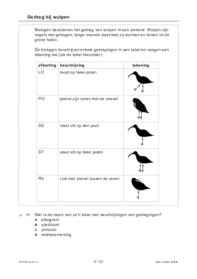 Opgaven examen VMBO GLTL biologie 2023, tijdvak 1. Pagina 6