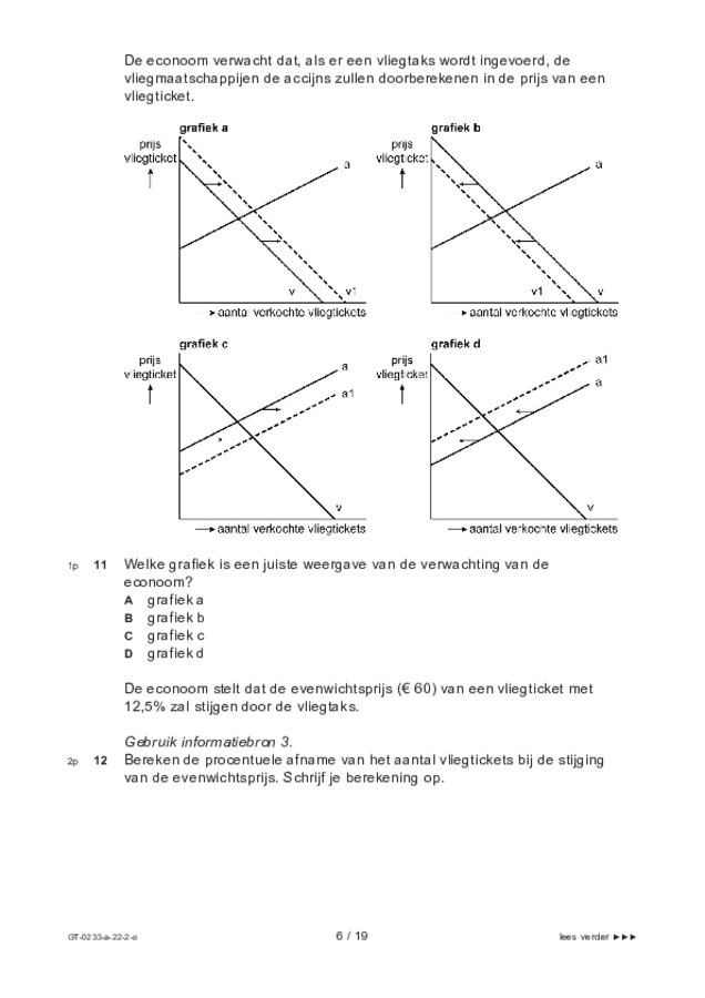 Opgaven examen VMBO GLTL economie 2022, tijdvak 2. Pagina 6