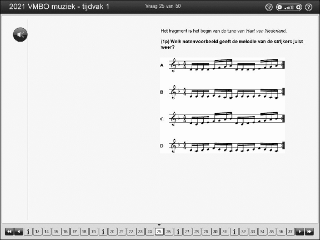 Opgaven examen VMBO GLTL muziek 2021, tijdvak 1. Pagina 32
