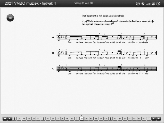 Opgaven examen VMBO GLTL muziek 2021, tijdvak 1. Pagina 48