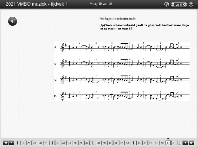 Opgaven examen VMBO GLTL muziek 2021, tijdvak 1. Pagina 60