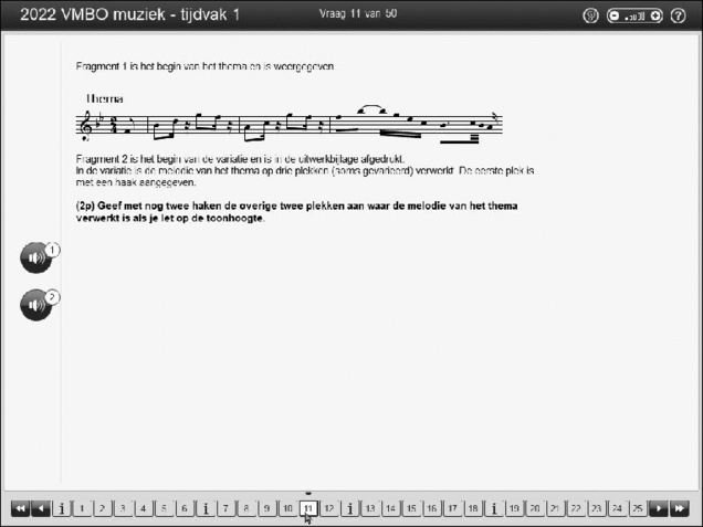 Opgaven examen VMBO GLTL muziek 2022, tijdvak 2. Pagina 15
