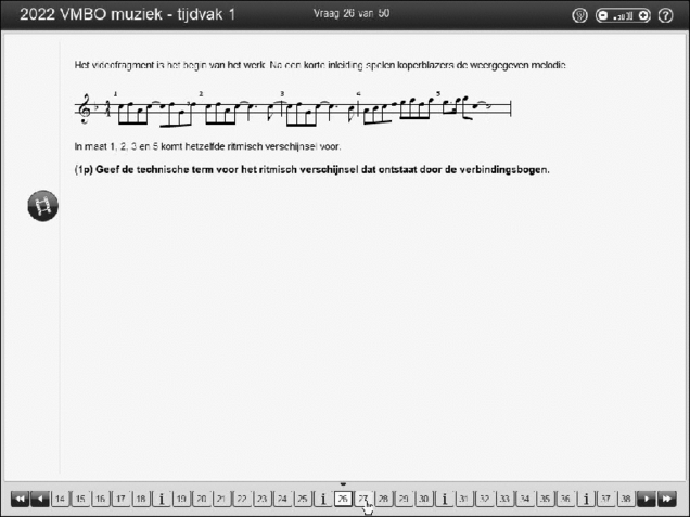 Opgaven examen VMBO GLTL muziek 2022, tijdvak 2. Pagina 33