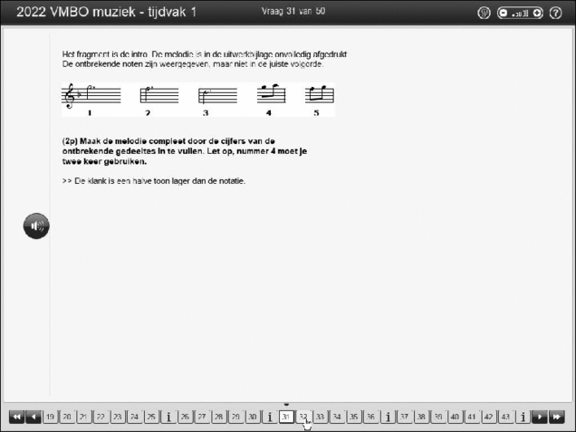 Opgaven examen VMBO GLTL muziek 2022, tijdvak 2. Pagina 39
