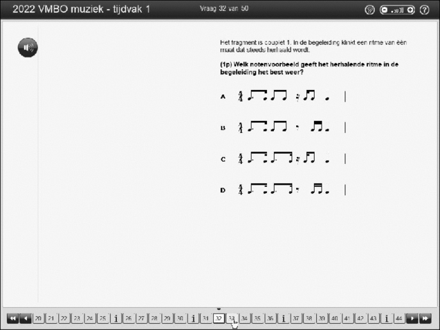 Opgaven examen VMBO GLTL muziek 2022, tijdvak 2. Pagina 40