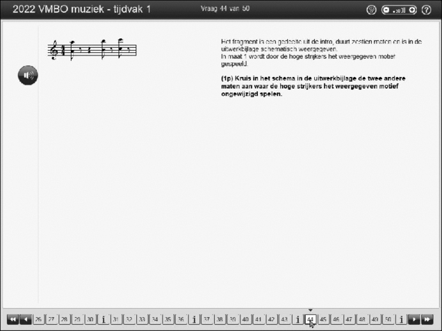 Opgaven examen VMBO GLTL muziek 2022, tijdvak 2. Pagina 54