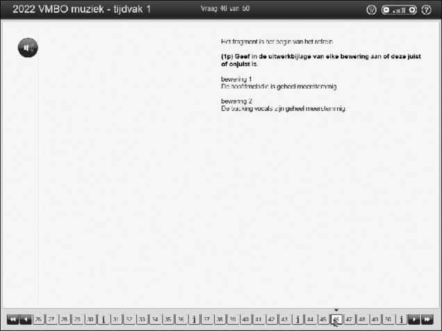 Opgaven examen VMBO GLTL muziek 2022, tijdvak 2. Pagina 56