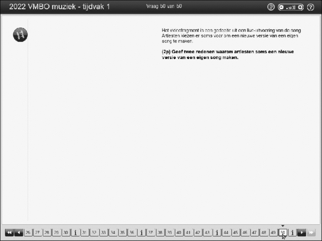 Opgaven examen VMBO GLTL muziek 2022, tijdvak 2. Pagina 60