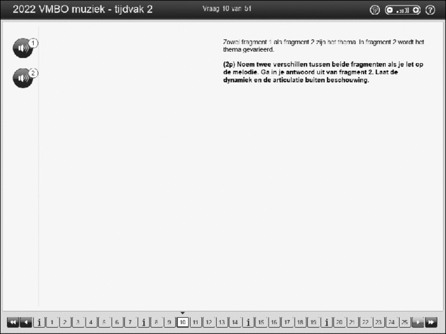 Opgaven examen VMBO GLTL muziek 2022, tijdvak 2. Pagina 15