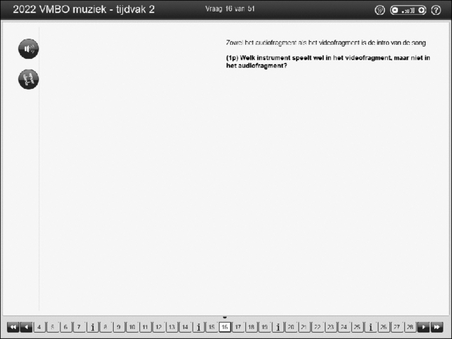 Opgaven examen VMBO GLTL muziek 2022, tijdvak 2. Pagina 22