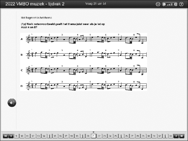 Opgaven examen VMBO GLTL muziek 2022, tijdvak 2. Pagina 28