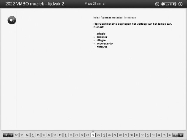 Opgaven examen VMBO GLTL muziek 2022, tijdvak 2. Pagina 31