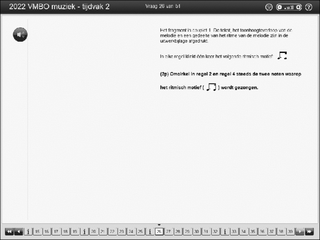 Opgaven examen VMBO GLTL muziek 2022, tijdvak 2. Pagina 34