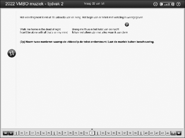 Opgaven examen VMBO GLTL muziek 2022, tijdvak 2. Pagina 40