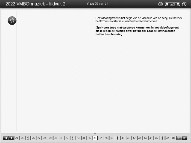 Opgaven examen VMBO GLTL muziek 2022, tijdvak 2. Pagina 45