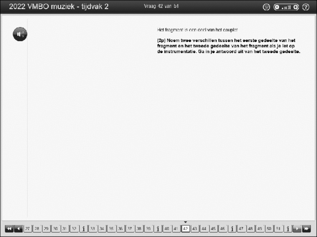 Opgaven examen VMBO GLTL muziek 2022, tijdvak 2. Pagina 52