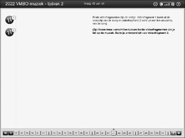 Opgaven examen VMBO GLTL muziek 2022, tijdvak 2. Pagina 53