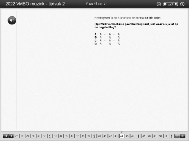 Opgaven examen VMBO GLTL muziek 2022, tijdvak 2. Pagina 54