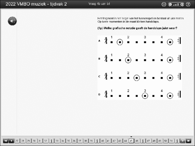 Opgaven examen VMBO GLTL muziek 2022, tijdvak 2. Pagina 55