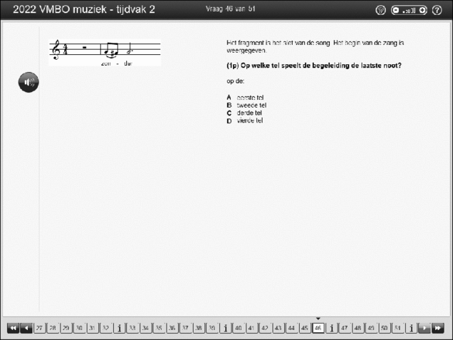 Opgaven examen VMBO GLTL muziek 2022, tijdvak 2. Pagina 56