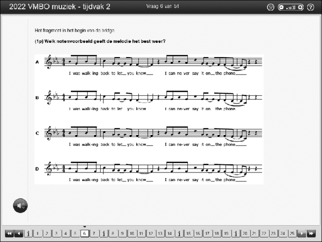Opgaven examen VMBO GLTL muziek 2022, tijdvak 2. Pagina 10