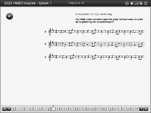 Opgaven examen VMBO GLTL muziek 2023, tijdvak 1. Pagina 12