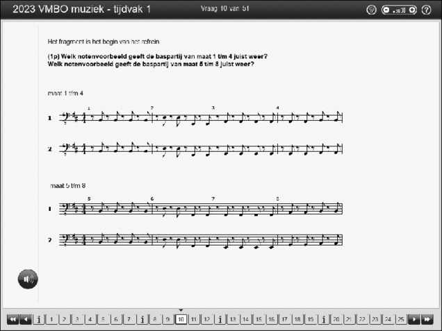 Opgaven examen VMBO GLTL muziek 2023, tijdvak 1. Pagina 14