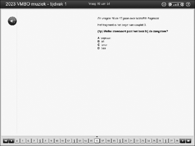 Opgaven examen VMBO GLTL muziek 2023, tijdvak 1. Pagina 21