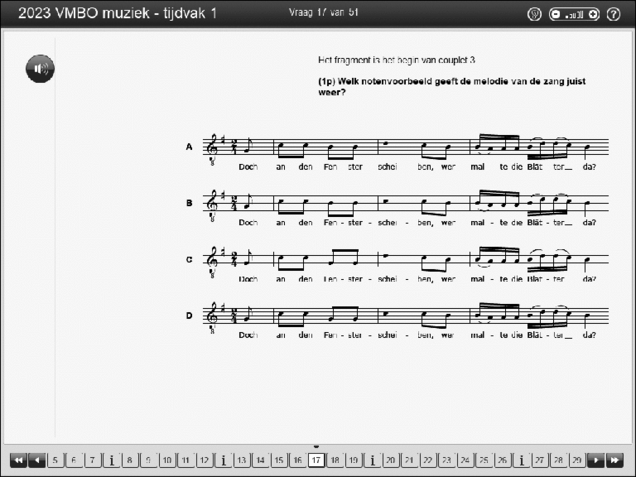 Opgaven examen VMBO GLTL muziek 2023, tijdvak 1. Pagina 22