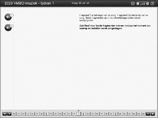 Opgaven examen VMBO GLTL muziek 2023, tijdvak 1. Pagina 40