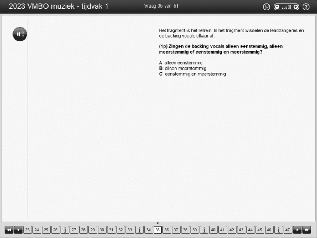 Opgaven examen VMBO GLTL muziek 2023, tijdvak 1. Pagina 43