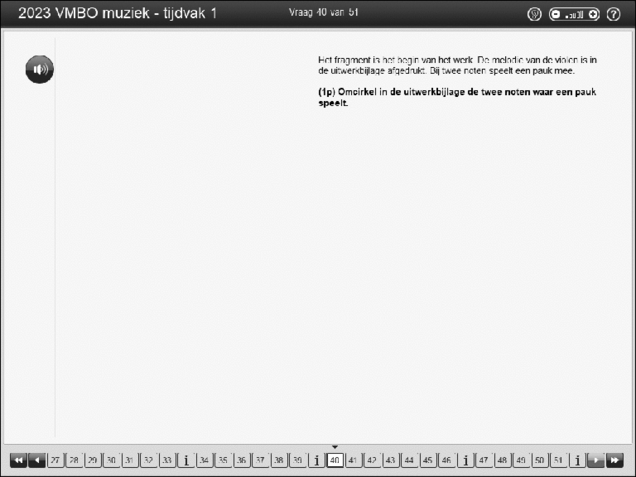 Opgaven examen VMBO GLTL muziek 2023, tijdvak 1. Pagina 49