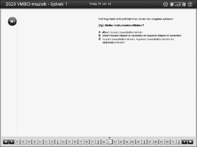 Opgaven examen VMBO GLTL muziek 2023, tijdvak 1. Pagina 50