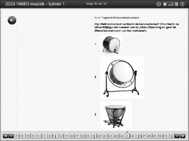Opgaven examen VMBO GLTL muziek 2023, tijdvak 1. Pagina 54