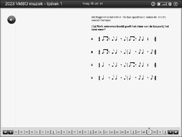 Opgaven examen VMBO GLTL muziek 2023, tijdvak 1. Pagina 59