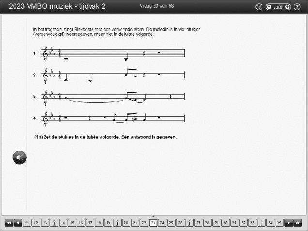 Opgaven examen VMBO GLTL muziek 2023, tijdvak 2. Pagina 29