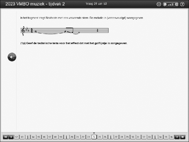 Opgaven examen VMBO GLTL muziek 2023, tijdvak 2. Pagina 30
